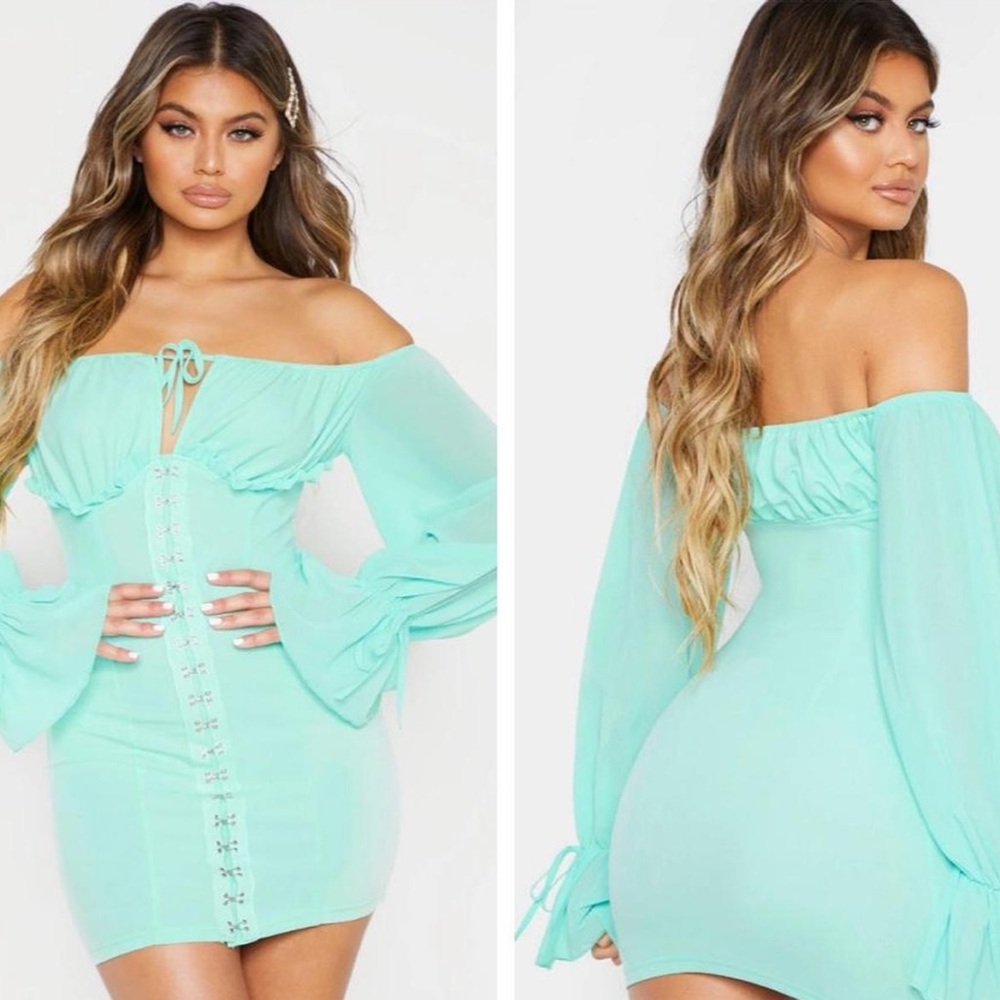 PRETTYLITTLETHING dress in green